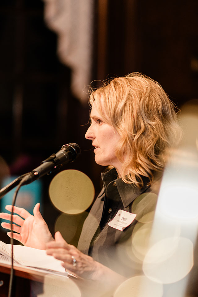 Shelli Avenevoli Shelli Avenevoli speaks at a lectern